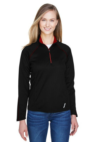 Ash City North End 78187 - Radar Ladies Half-Zip Performance Long Sleeve Top