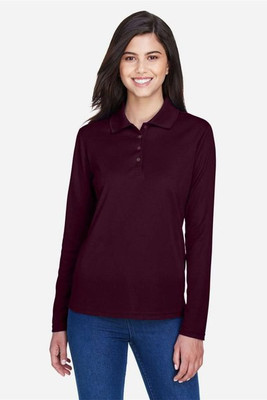 Core365 78192 - Pinnacle Core 365™ Ladies' Performance Long Sleeve Pique Polos