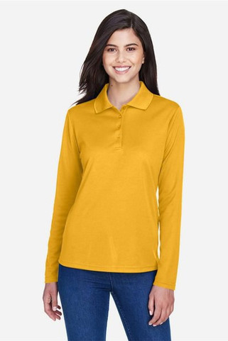 Core365 78192 - Pinnacle Core 365™ Ladies Performance Long Sleeve Pique Polos