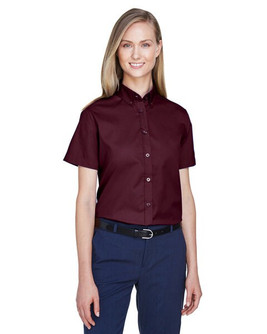 Core365 78194 - Optimum Core 365™ Ladies' Short Sleeve Twill Shirts