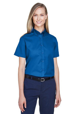 Core365 78194 - Optimum Core 365™ Ladies' Short Sleeve Twill Shirts
