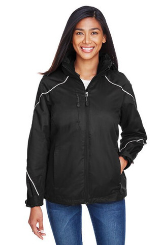 Ash City North End 78196 - ANGLE LADIES 3-in-1 JACKET WITH BONDED FLEECE LINER