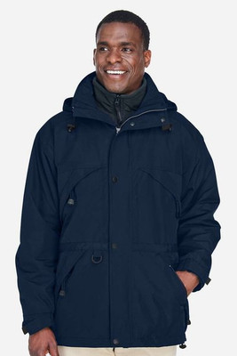 Ash City North End 88007 - Men's 3-In-1 Techno Series Parka With Dobby Trim
