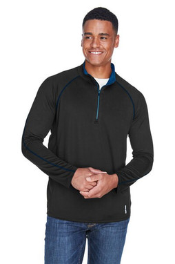 Ash City North End 88187 - Radar Mens Half-Zip Performance Long Sleeve Top  