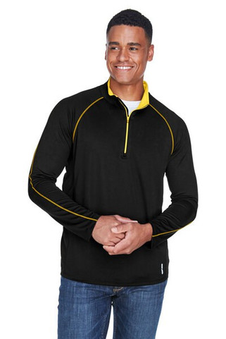 Ash City North End 88187 - Radar Mens Half-Zip Performance Long Sleeve Top