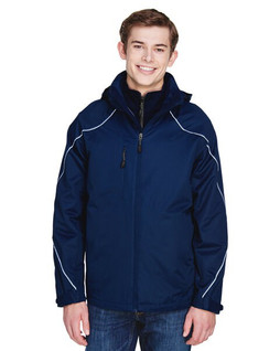 North End 88196T - Veste Homme 3-en-1 avec Doublure Polaire Ash City