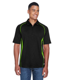 North End Sport Red 88657 - Polo Zippé Performance Homme Serac Cool.logik