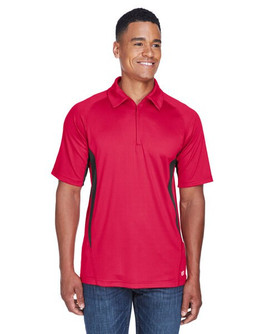 North End Sport Red 88657 - Polo Zippé Performance Homme Serac Cool.logik