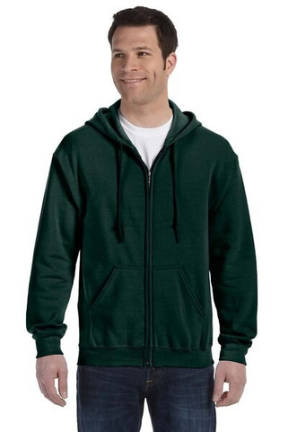 Gildan sweatshirt with zipper for men dark white