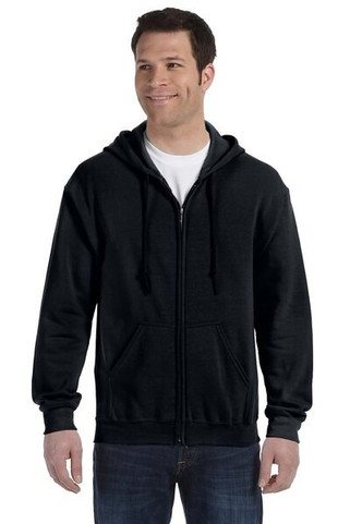 Gildan sweatshirt with zipper for men dark white