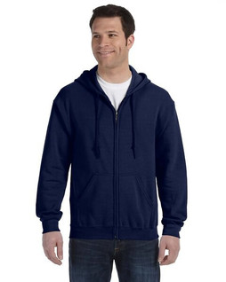 Gildan sweatshirt with zipper for men dark white