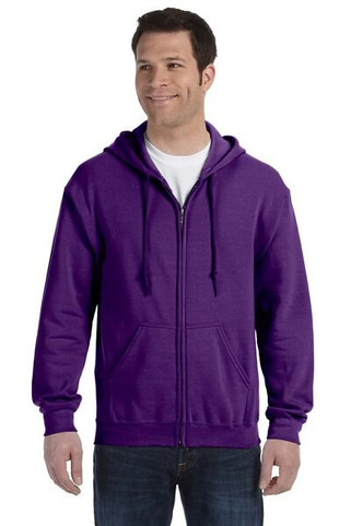 Gildan sweatshirt with zipper for men dark white