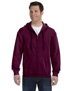 Gildan sweatshirt with zipper for men dark white