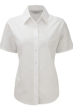 Russell Europe R-933F-0 - Classic Tailored Oxford Cotton Blend Blouse