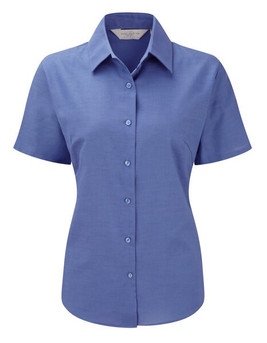 Russell Europe R-933F-0 - Classic Tailored Oxford Cotton Blend Blouse