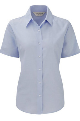 Russell Collection R-933F-0 - Elegante Damenbluse mit Oxford-Stil