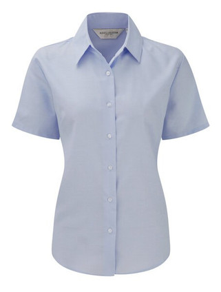 Russell Collection R-933F-0 - Elegante Damenbluse mit Oxford-Stil