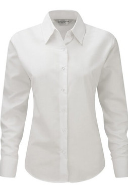 Russell Europe R-932F-0 - Womens Classic Tailored Oxford Long Sleeve Blouse