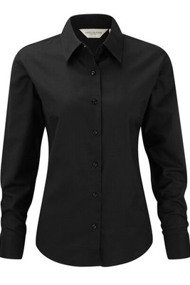 Russell Europe R-932F-0 - Women's Classic Tailored Oxford Long Sleeve Blouse