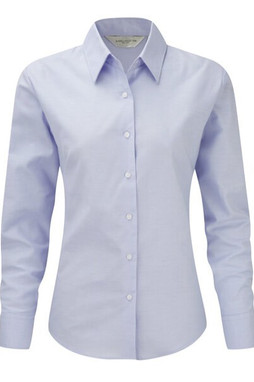 Russell Europe R-932F-0 - Blouse Élégante en Oxford à Manches Longues