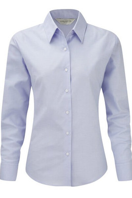Russell Europe R-932F-0 - Women's Classic Tailored Oxford Long Sleeve Blouse