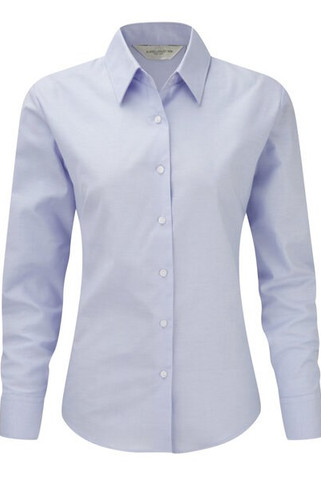 Russell Europe R-932F-0 - Blouse Élégante en Oxford à Manches Longues