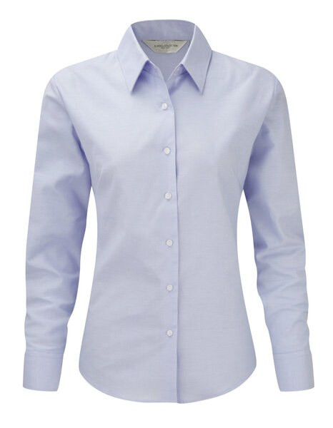 Russell Europe R-932F-0 - Women's Classic Tailored Oxford Long Sleeve Blouse