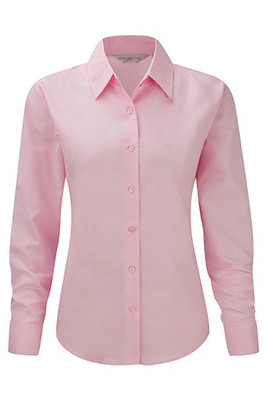 Russell Collection R-932F-0 - Elegante Damenbluse mit Langarm und Taillierung