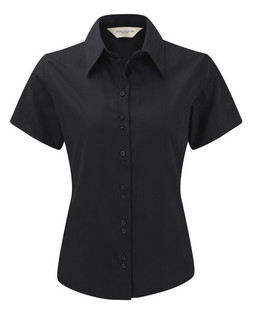 Russell Collection R-957F-0 - Camicia donna Ultimate maniche corte non-stiro