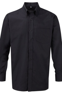Russell Collection R-932M-0 - Klassieke Lange Mouw Oxford Overhemd