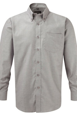 Russell Collection R-932M-0 - Klassieke Lange Mouw Oxford Overhemd