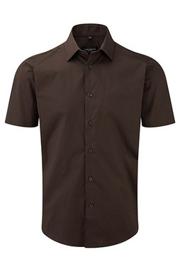 Russell Collection R-947M-0 - Camicia Stretch attillata maniche corte
