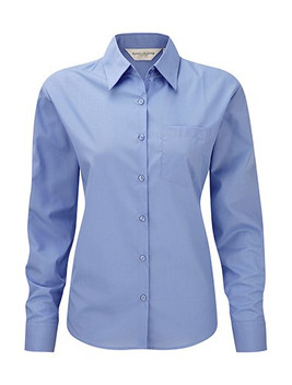 Russell Collection R-934F-0 - Camicia donna popeline maniche lunghe