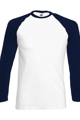 Fruit of the Loom 61-028-0 - T-shirt Baseball maniche lunghe