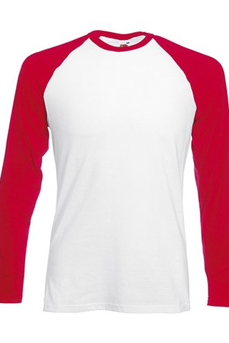 Fruit of the Loom 61-028-0 - T-Shirt Manches Longues Homme Baseball