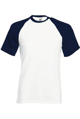 Fruit of the Loom 61 - Comfortabele Katoenen Baseball T-shirt