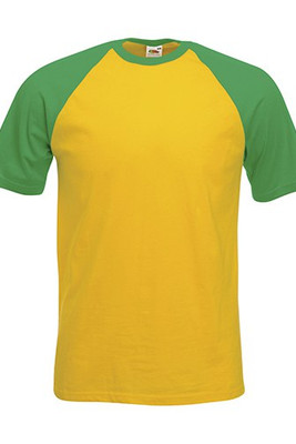 Fruit of the Loom 61-026-0 - T-Shirt Baseball Manga Curta