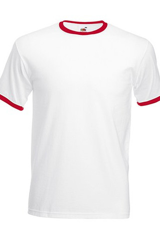 Fruit of the Loom 61-168-0 - Classic Cotton Contrast Ringer Tee