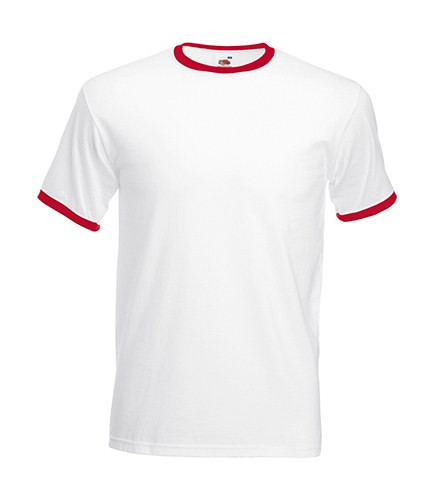 Fruit of the Loom 61-168-0 - Classic Cotton Contrast Ringer Tee