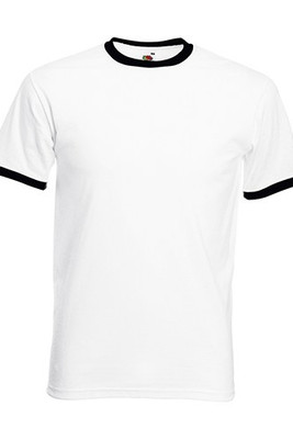 Fruit of the Loom 61-168-0 - Classic Cotton Contrast Ringer Tee