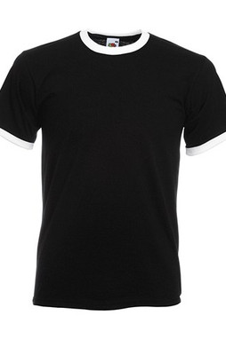 Fruit of the Loom 61-168-0 - T-shirt Contrasté en Coton Belcoro