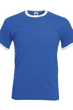 Fruit of the Loom 61-168-0 - T-shirt Contrasté en Coton Belcoro