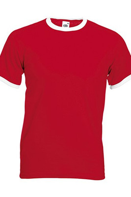Fruit of the Loom 61-168-0 - Classic Cotton Contrast Ringer Tee