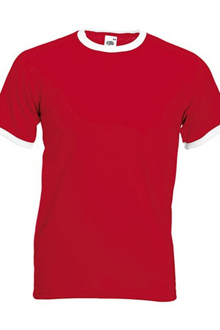 Fruit of the Loom 61-168-0 - Classic Cotton Contrast Ringer Tee