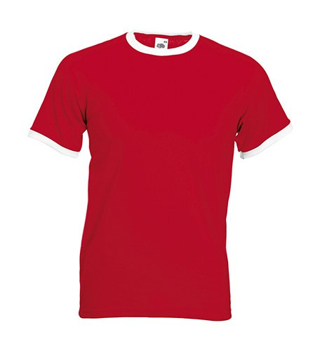 Fruit of the Loom 61-168-0 - Classic Cotton Contrast Ringer Tee