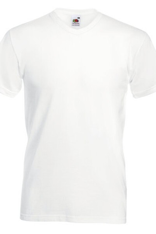 Fruit of the Loom 61-066-0 - Elegant Comfort V-Neck Cotton T-Shirt