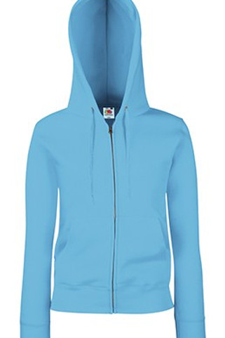 Fruit of the Loom 62-118-0 - Womens Premium Cotton-Blend Hooded Sweat Jacket