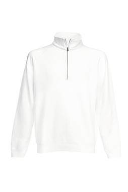 Fruit of the Loom 62-032-0 - Premium Cotton Blend Zip Neck Raglan Sweatshirt