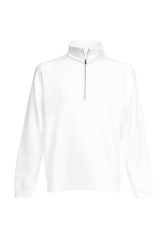 Fruit of the Loom 62-032-0 - Premium Cotton Blend Zip Neck Raglan Sweatshirt