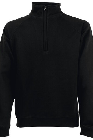 Fruit of the Loom 62-032-0 - Premium Cotton Blend Zip Neck Raglan Sweatshirt